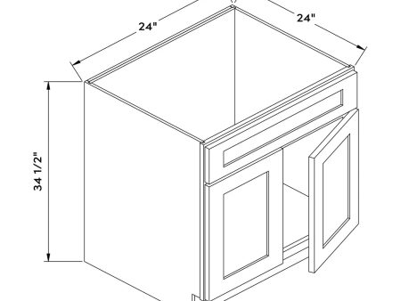 Aqua Shaker 24”W Sink Cabinet by Craft Discount