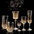 European Elegance Crystal Whiskey and Wine Glass Set Cheap