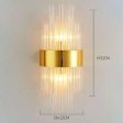 Modern Light Luxury Crystal Gold Wall Lamps Sale