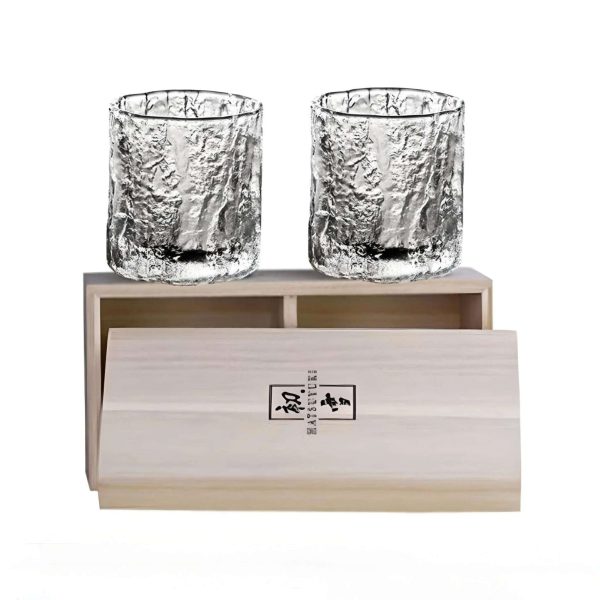 Luxury Crystal Whiskey Glass Set with Coasters Online now