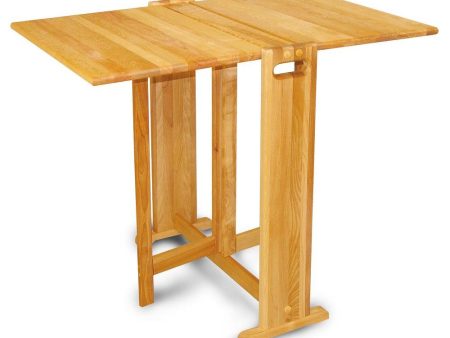 Natural Hardwood Butcher Block Folding Table Supply