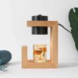 Nordic Wood Candle Warmer Lamp Online now