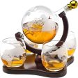 Creative Glass Decanter Set - Elegant Whiskey & Wine Globe Dispenser Hot on Sale