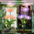 Solar Flower Lights: 2-Pack Outdoor Waterproof LED Garden Decor For Sale