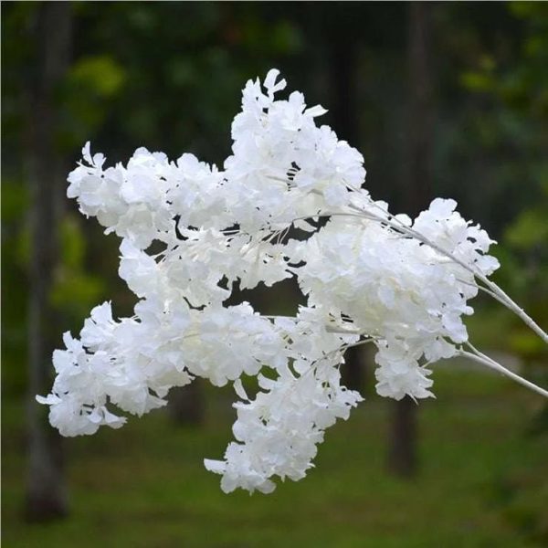 Snow Covered Sky star Cherry Blossom Artificial Flowers Wedding Arch Ceiling Decoration Home Party Decoration DIY Fake  Flowers Cheap