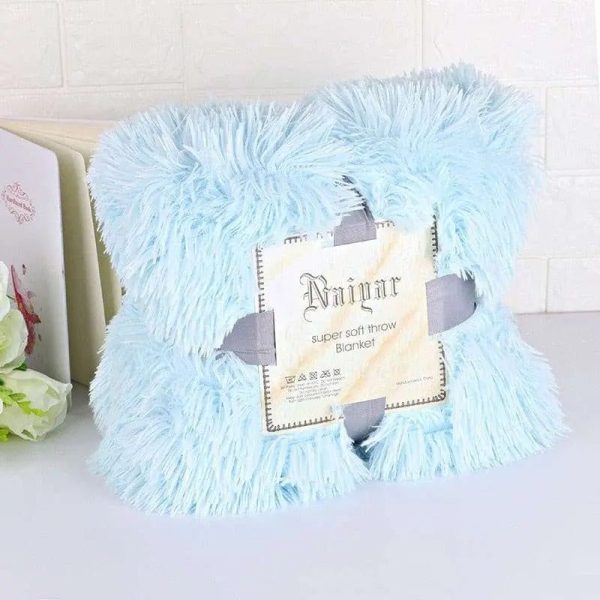 Luxurious Shaggy Fur Blanket on Sale