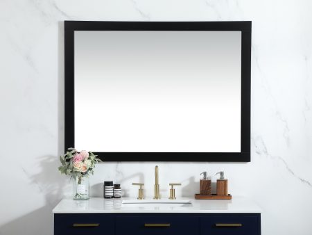 Aqua Vanity Mirror 48X36 Inch In Black Discount