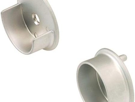 TAG Hardware All-Metal 1 Pair 1-5 16  Diameter Closet Rod End Caps with Two Pins for 5 mm Holes Hot on Sale