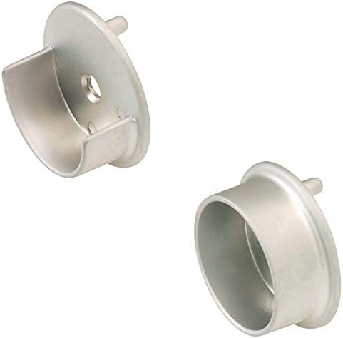 TAG Hardware All-Metal 1 Pair 1-5 16  Diameter Closet Rod End Caps with Two Pins for 5 mm Holes Hot on Sale