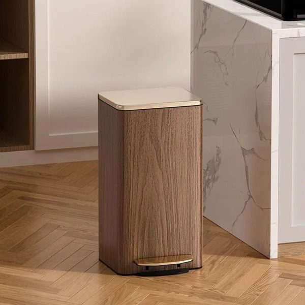 Luxury Metal Kitchen Trash Bin - Free Shipping & Foot Pedal Operated Supply