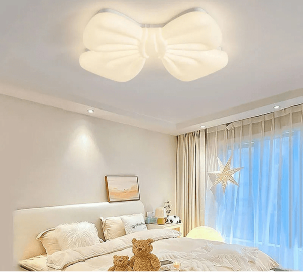 Princess Butterfly Bow Chandelier - Cute LED Ceiling Light for Kids Room Discount