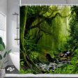 Nature Forest Landscape Shower Curtain - Eco-Friendly Rainforest Decor Online