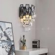 Iron and Crystal Wall Lamp Hot on Sale