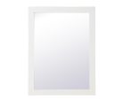 Aqua Rectangle Vanity Mirror 27 Inch In White For Sale