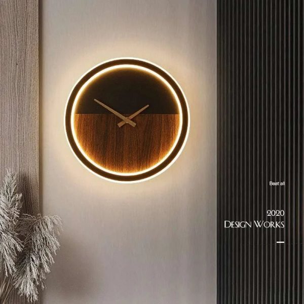 LED Wall Lamp with Clock - Illuminate Your Space in Style Online