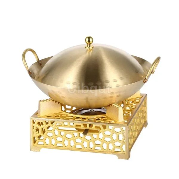 Single Person Eco-Friendly Copper Hotpot with Solid Alcohol Furnace Online Sale