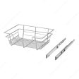 Designer Closet Full Extension Pull-Out Laundry Steel Wire Basket Supply