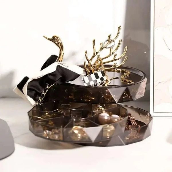 Creative 3 Layers Swan Jewelry Organizer Display Online Hot Sale