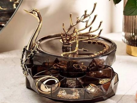 Creative 3 Layers Swan Jewelry Organizer Display Online Hot Sale