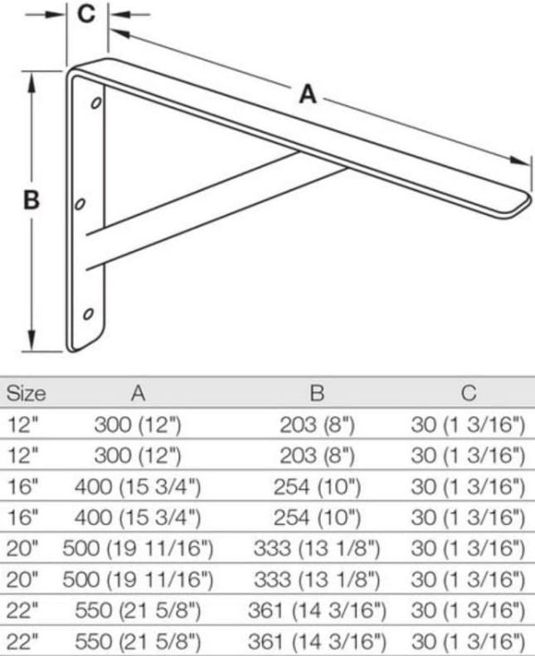 One Super-Duty L-Bracket - 1,200 lbs. Load Capacity Per Pair Fashion