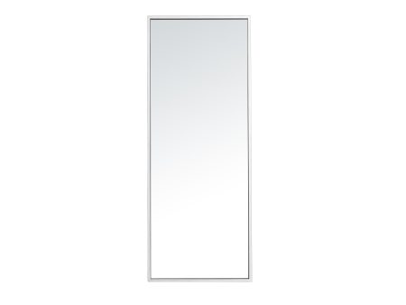 Metal Frame Rectangle Mirror 14 Inch In Silver Fashion