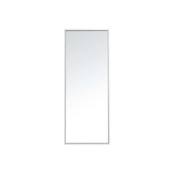 Metal Frame Rectangle Mirror 14 Inch In Silver Fashion