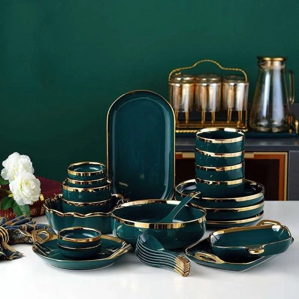 Julia M Home & Kitchen 18 pc Ceramic Tableware Set Online Hot Sale