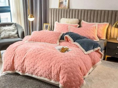 Luxury Fluffy Soft Velvet Duvet Cover Bed Set Online Hot Sale