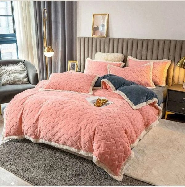 Luxury Fluffy Soft Velvet Duvet Cover Bed Set Online Hot Sale