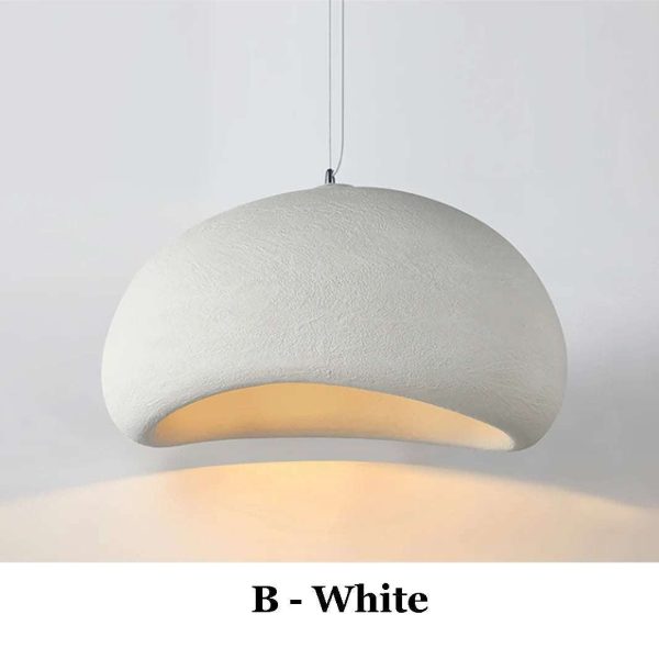 Minimalist E27 Pendant Light: Modern Wabi-Sabi Chandelier Online Sale