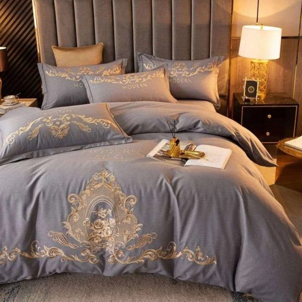 Egyptian Cotton Embroidered Bedding Set Online Sale