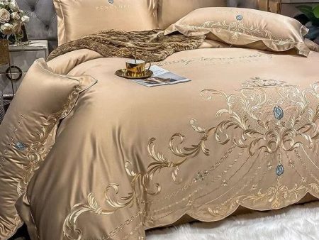 Luxury Embroidered Cotton Bedding Set Hot on Sale