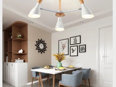 Scandinavian Ceiling Chandelier Living Room LED Chandelier Bedroom Wooden Ceiling Lights Kitchen 220V Interior Decor Lighting Cheap