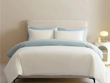 Reversible Brushed Cotton Duvet Cover Set with Pillowcases in Multiple Sizes Supply