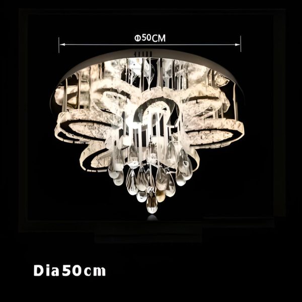 LED Modern Crystal Stainless Steel Chandelier Supply