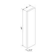 White Shaker 6 W x 42 H Wall Filler by Craft Cheap