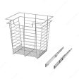 Designer Closet Full Extension Pull-Out Laundry Steel Wire Basket Supply