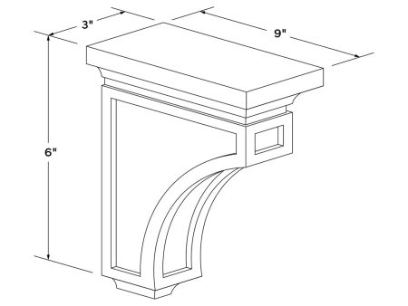 White Shaker Corbel by Craft Cheap