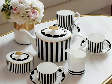 Julia M Lifestyles Elegant Ceramic Coffee Set - 15 Pieces For Sale