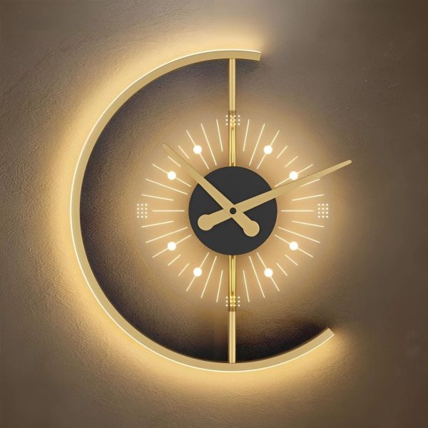 LED Wall Lamp with Clock - Illuminate Your Space in Style Online