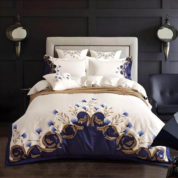 Luxury Egyptian Cotton Embroidered Bedding Set Sale