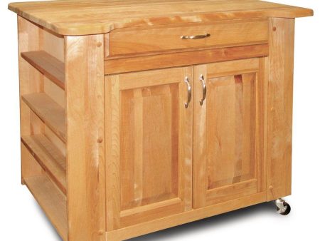 Kitchen Island Deep Storage WorkCenter w  Contoured Top 64026 For Discount