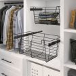 Designer Closet Full Extension Pull-Out Laundry Steel Wire Basket Supply