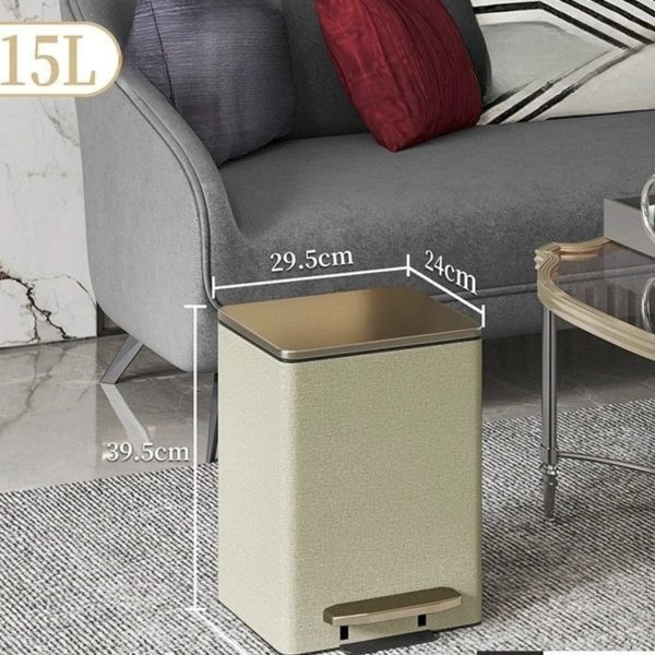 Luxury Metal Kitchen Trash Bin - Free Shipping & Foot Pedal Operated Supply