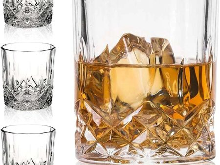 Vintage Crystal Whiskey Glasses - Unique Bourbon & Cocktail Glassware Discount