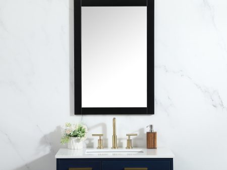 Cole Vanity Mirror 22 X 32 Inch In Black Discount