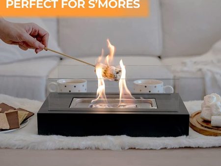 Indoor Fire Pit Mini Alcohol Lamp Fireplace Glass Table Accessories Personal Fireplace Indoor And Outdoor Camping Rectangle Fire Pit Alcohol Fireplace Hot on Sale