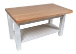 Maple Edge-Grain Butcher Block Kitchen Island For Discount