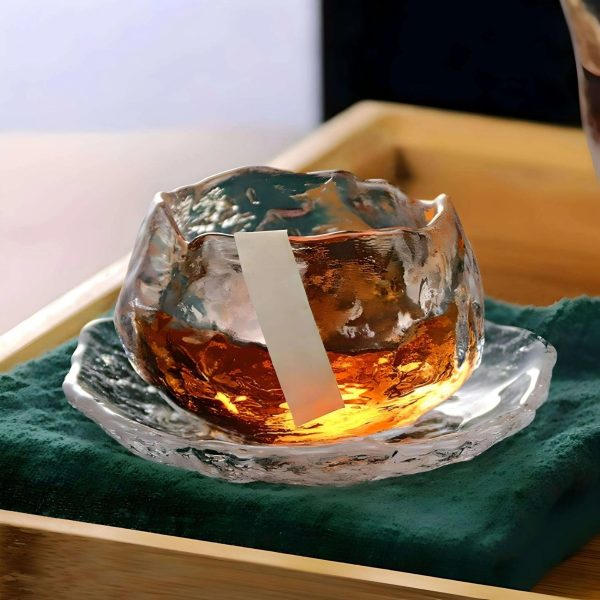 Japanese-Style Irregular Hammer Pattern Whiskey Glass & Tea Mug Hot on Sale