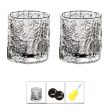 Luxury Crystal Whiskey Glass Set with Coasters Online now